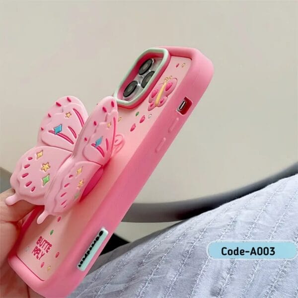 Kawaii 3D Butterfly Silicone Case for iPhone | A003 - Image 4