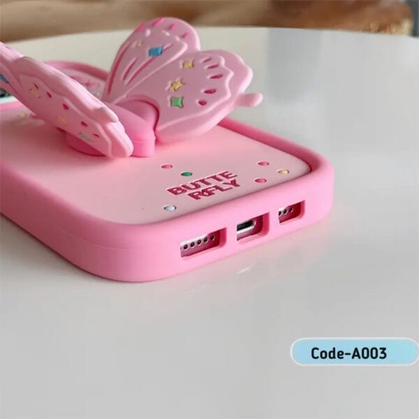 Kawaii 3D Butterfly Silicone Case for iPhone | A003 - Image 6