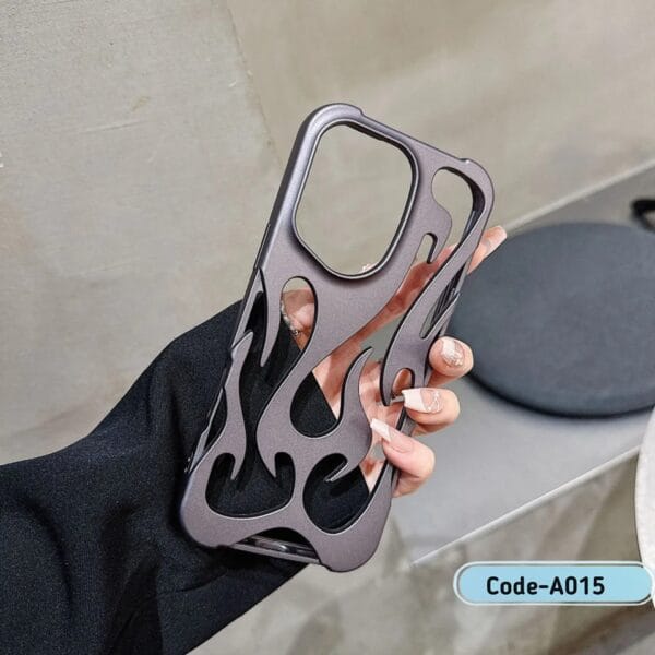 Flame Pattern 3D Texture Cooling Phone Case for I Phone | A015 - Image 2