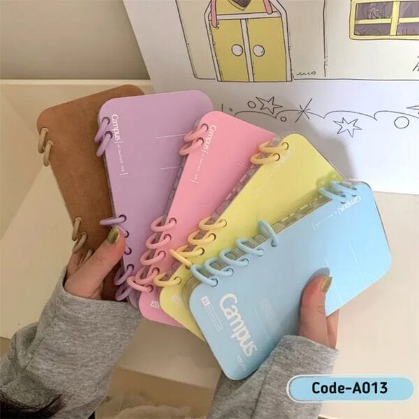 Notebook Style Flip Phone Case with Kickstand For I Phone | A013 - Image 4