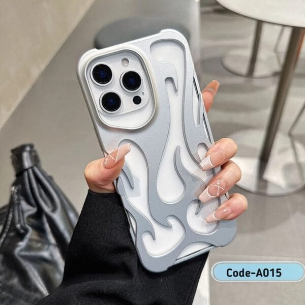 Flame Pattern 3D Texture Cooling Phone Case for I Phone | A015 - Image 4