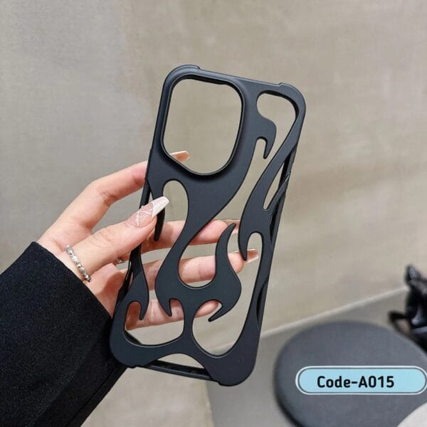 Flame Pattern 3D Texture Cooling Phone Case for I Phone | A015 - Image 5