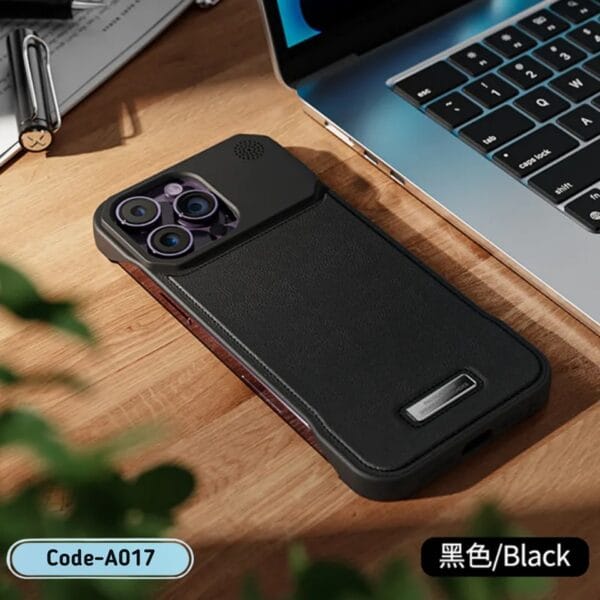 Luxury Leather & Metal Magnetic Phone Case | A017 - Image 6