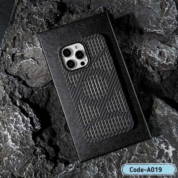 Magnetic Carbon Fiber Phone Case with Heat Dissipation For I Phone | A019 - Image 4
