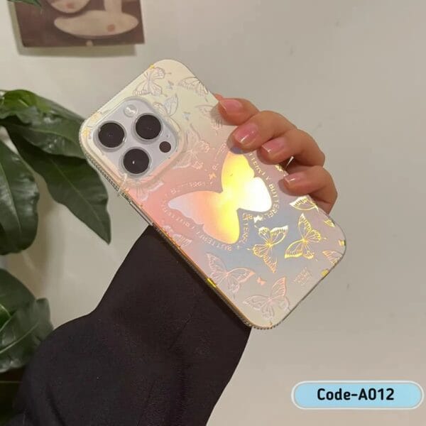 Style Girl Hollow Cut Butterfly iPhone Case Elegant & Protective | A012