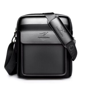 PU Leather Shoulder Bag Fashion Casual Trendy Small Men’s Bag