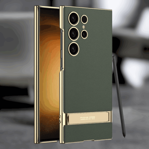 Electroplated PU Leather Phone Case Premium Protection & Style | S007 - Image 4
