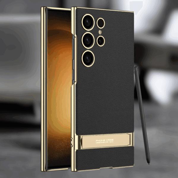 Electroplated PU Leather Phone Case Premium Protection & Style | S007 - Image 5