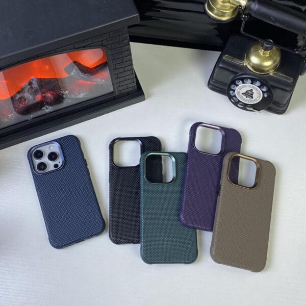Carbon Fiber Texture iPhone Case – Sleek & Protective - A038 - Image 3