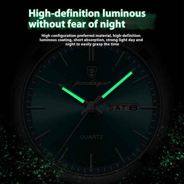 POEDAGAR 930 Luxury Waterproof Watch | WM001 - Image 2