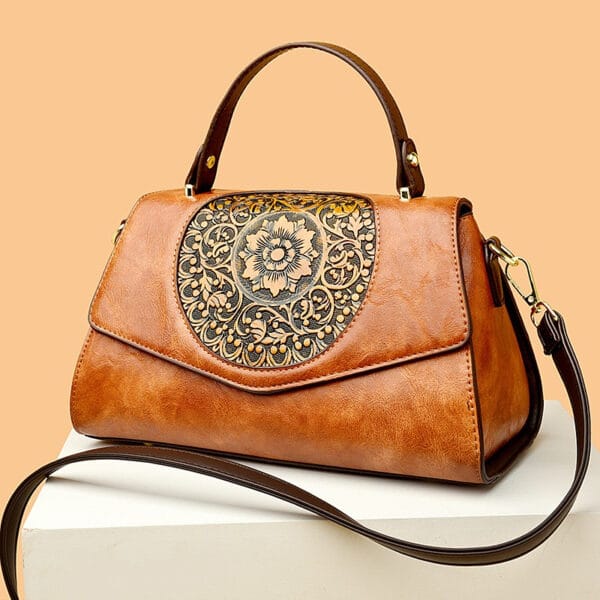 Light PU Leather Handbag – Trendy & Spacious for Women - WB005 - Image 5