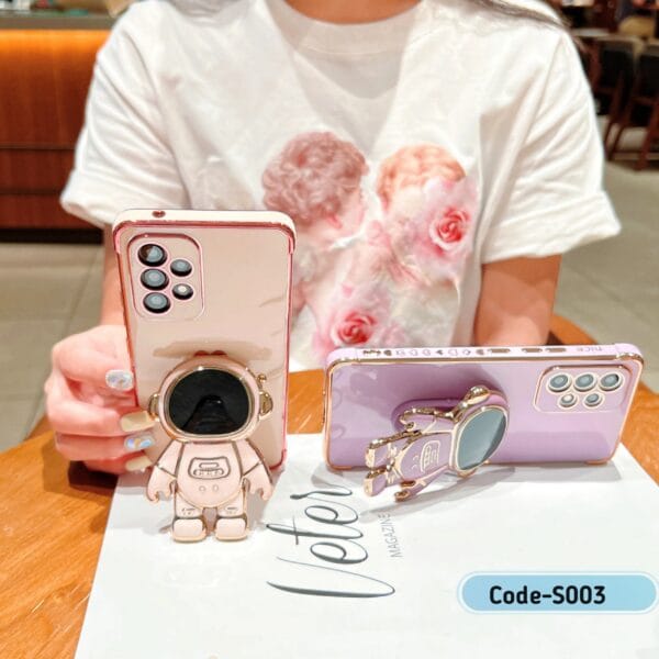 Electroplated Astronaut Shockproof Soft TPU Phone Case For Samsung | S003 - Image 5