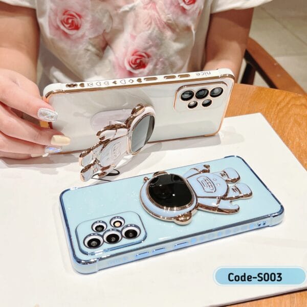 Electroplated Astronaut Shockproof Soft TPU Phone Case For Samsung | S003 - Image 4