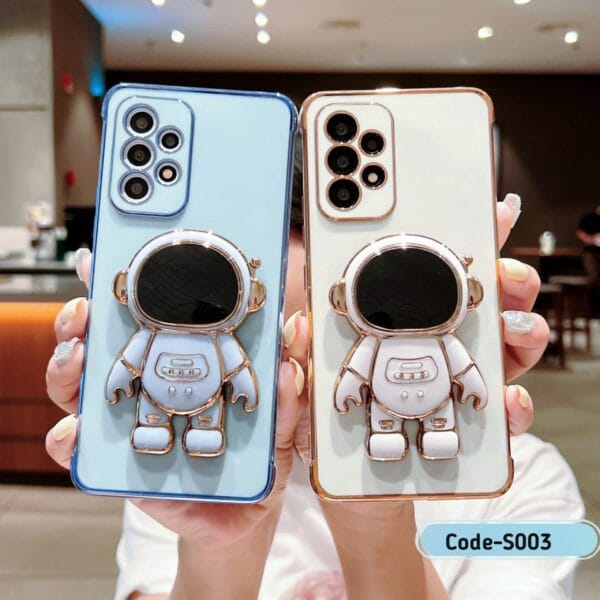 Electroplated Astronaut Shockproof Soft TPU Phone Case For Samsung | S003 - Image 2