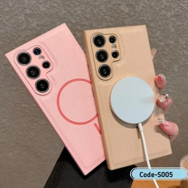 Luxury Magnetic Leather Case Slim & Shockproof For Samsung | S005 - Image 2