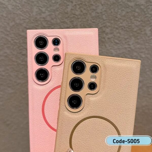 Luxury Magnetic Leather Case Slim & Shockproof For Samsung | S005 - Image 3