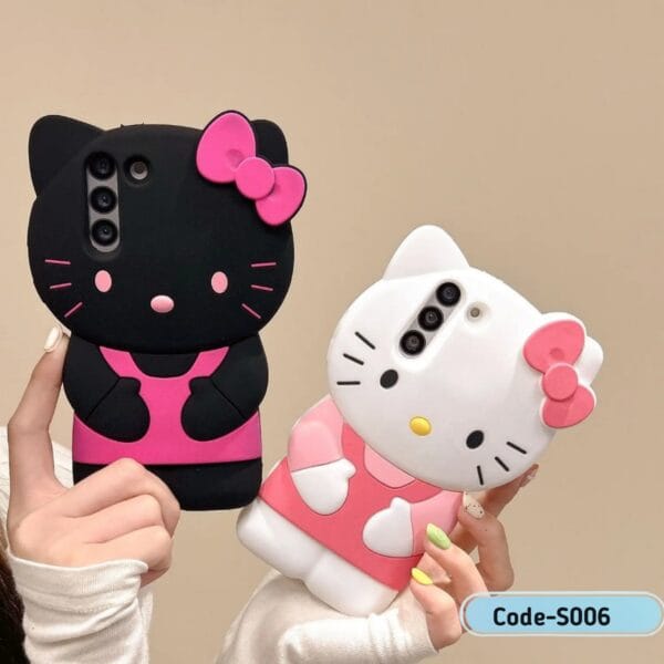 Hello Cute Cat Phone Case Silicone Cover For Samsung | S006