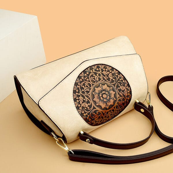 Light PU Leather Handbag – Trendy & Spacious for Women - WB005 - Image 2