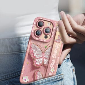 3D Butterfly Silicone iPhone Case – Cute & Protective - A035