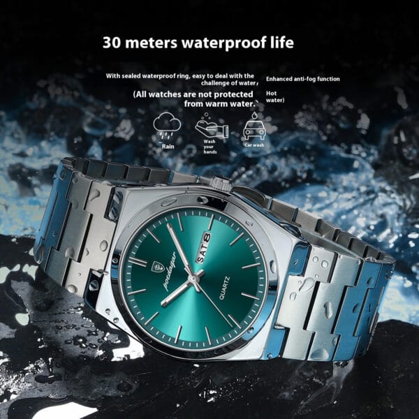 POEDAGAR 930 Luxury Waterproof Watch | WM001 - Image 3