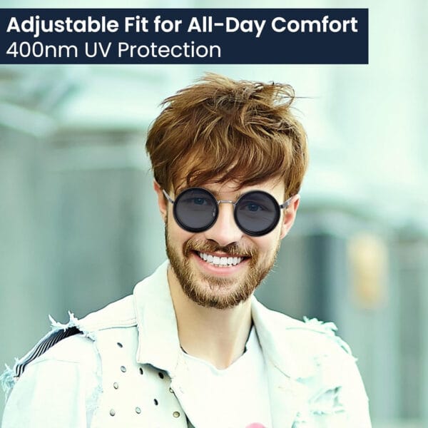Unisex UV400 Adjustable Sunglasses Trendy Fashion Shades 1-9 Gears | SG001 - Image 4