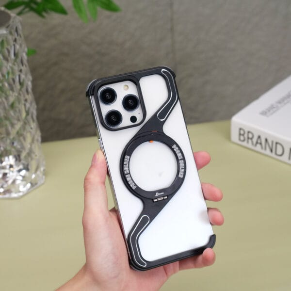 Z-Type Aluminum Magnetic Premium iPhone Case – Sleek & Functional - A040 - Image 3