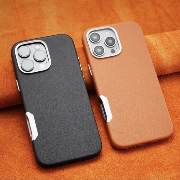 Luxury PU Leather Magnetic iPhone Case Durable - A043