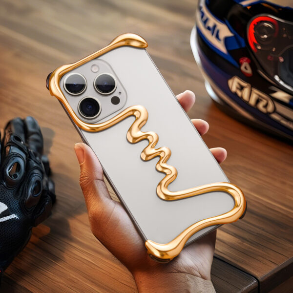 Frameless Aluminum Metal iPhone Case – Sleek & Durable - A051 - Image 2