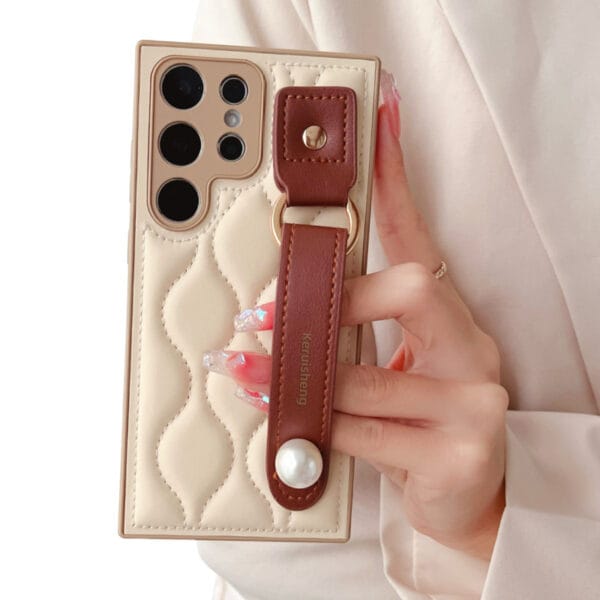 Ins‑Style PU Leather Ultra‑Thin Samsung Case – Chic & Slim - S015 - Image 2