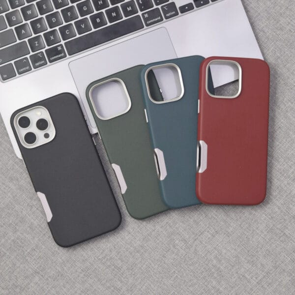 Luxury PU Leather Magnetic iPhone Case Durable - A043 - Image 5