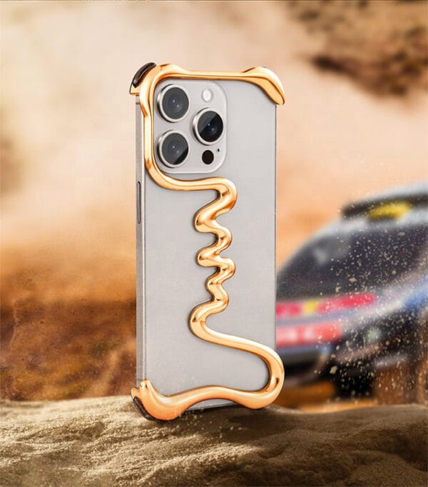 Frameless Aluminum Metal iPhone Case – Sleek & Durable - A051