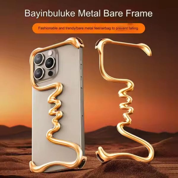 Frameless Aluminum Metal iPhone Case – Sleek & Durable - A051 - Image 11