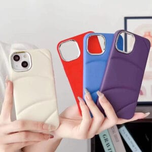 Colorful 3D Bubble Soft Rubber iPhone Case – Fun & Protective - A046