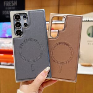 Luxury PU Leather Magnetic Mobile Phone Cases for Samsung - S019