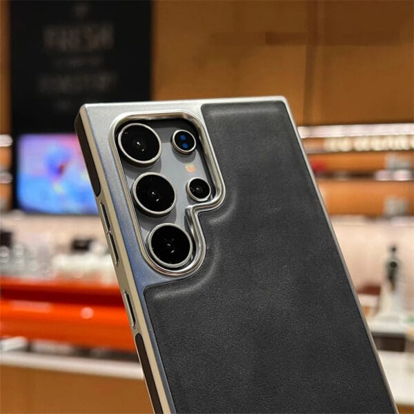 Electroplate Leather Samsung Galaxy Ultra Case – Luxury & Protection -S008 - Image 3