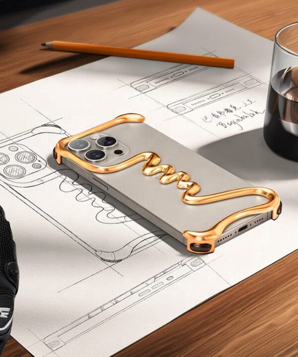 Frameless Aluminum Metal iPhone Case – Sleek & Durable - A051 - Image 4