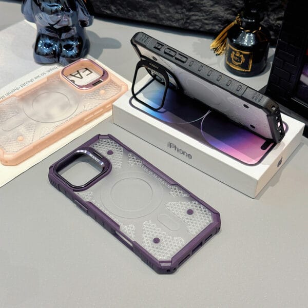 2025 Luxury iPhone Case – Rugged Protection with Camera Holder - A044 - Image 3