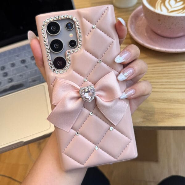 Luxury Designer PU Leather Phone Case - S014 - Image 3