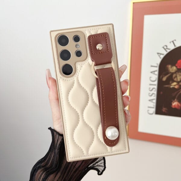 Ins‑Style PU Leather Ultra‑Thin Samsung Case – Chic & Slim - S015