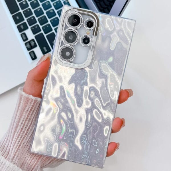 Luxury Tinfoil Wrinkle–Grain Phone Case – Stylish & Durable - S013 - Image 3