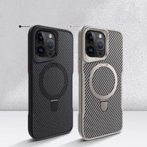 Luxury Carbon Fiber Texture Magnetic Phone Case for iPhone - A055