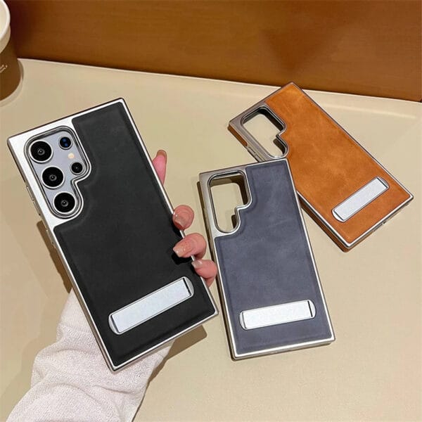 Electroplate Leather Samsung Galaxy Ultra Case – Luxury & Protection -S008 - Image 5