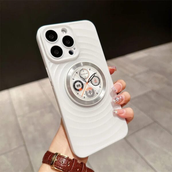 Wave Pattern Magnetic Time Dial iPhone Case – A052 - Image 5