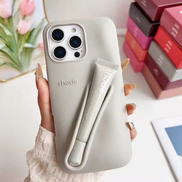 Lip Gloss Holder 3D Silicone Phone Case - A050 - Image 3