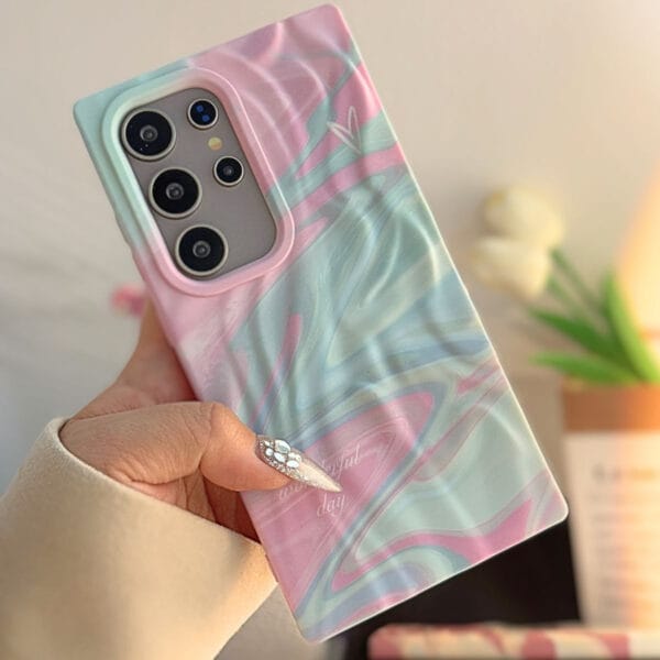 Ripple Pattern Magnetic Ring Case For Samsung - S016 - Image 3