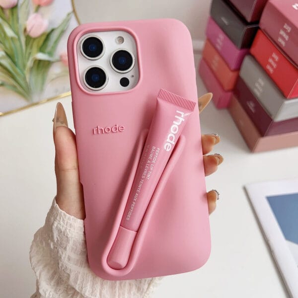 Lip Gloss Holder 3D Silicone Phone Case - A050 - Image 4