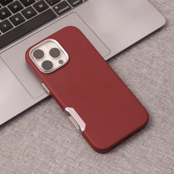 Luxury PU Leather Magnetic iPhone Case Durable - A043 - Image 3